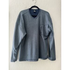 Nike ACG Pullover Mens Lg Blue Dri-FIT Performance Long Sleeve Shirt Outdoor